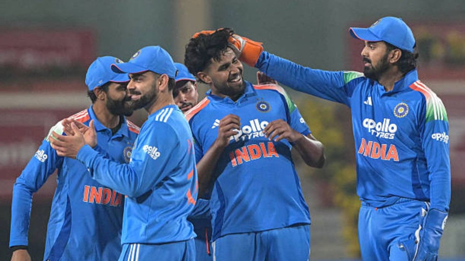 'He was hitting the right areas...': India coach credits Harshit Rana for victory over South Africa in 1st ODI India's Harshit Rana (2R) celebrates with teammates after taking the wicket of South Africa's Dewald Brevis during the first one-day international (ODI) cricket match between India and South Africa at the JSCA International Stadium in Ranchi