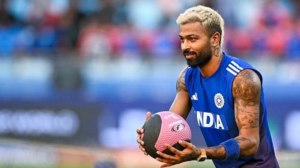 Hardik Pandya warms up before the start of the Asia Cup 2025 Super Four Twenty20 international cricket match between India and Sri Lanka Hardik Pandya warms up before the start of the Asia Cup 2025 Super Four Twenty20 international cricket match between India and Sri Lanka