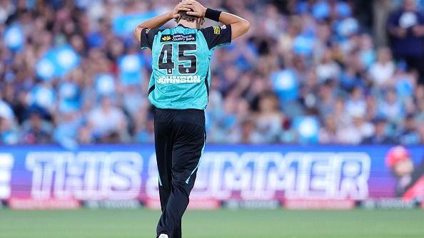 Brisbane Heat's star pacer Spencer Johnson in this frame
