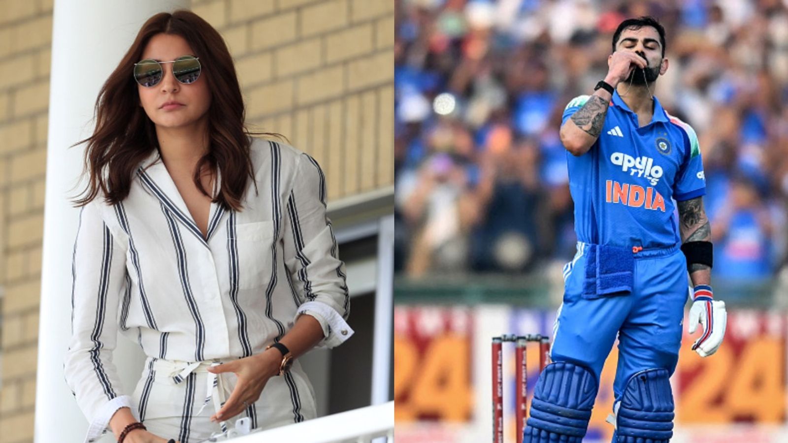 IND vs SA: Anushka Sharma comes out with heartfelt post after hubby Virat Kohli hammers 53rd ODI ton in Raipur Anushka Sharma (L) and Virat Kohli in this frame