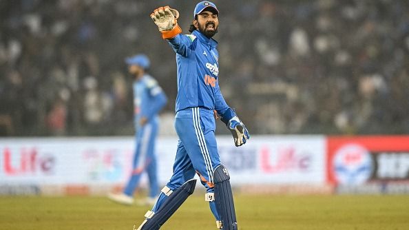 India's stand-in captain KL Rahul in this frame