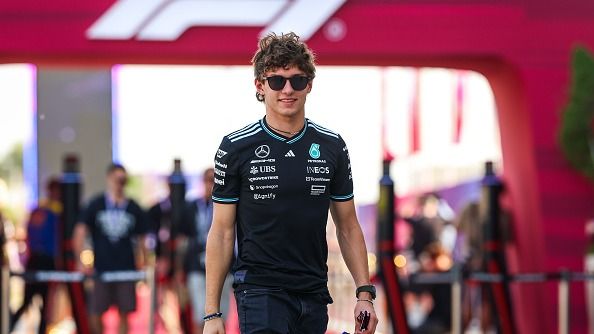 Kimi Antonelli’s father speaks out after rookie faces death threats amid Qatar GP fallout Kimi Antonelli in the frame.