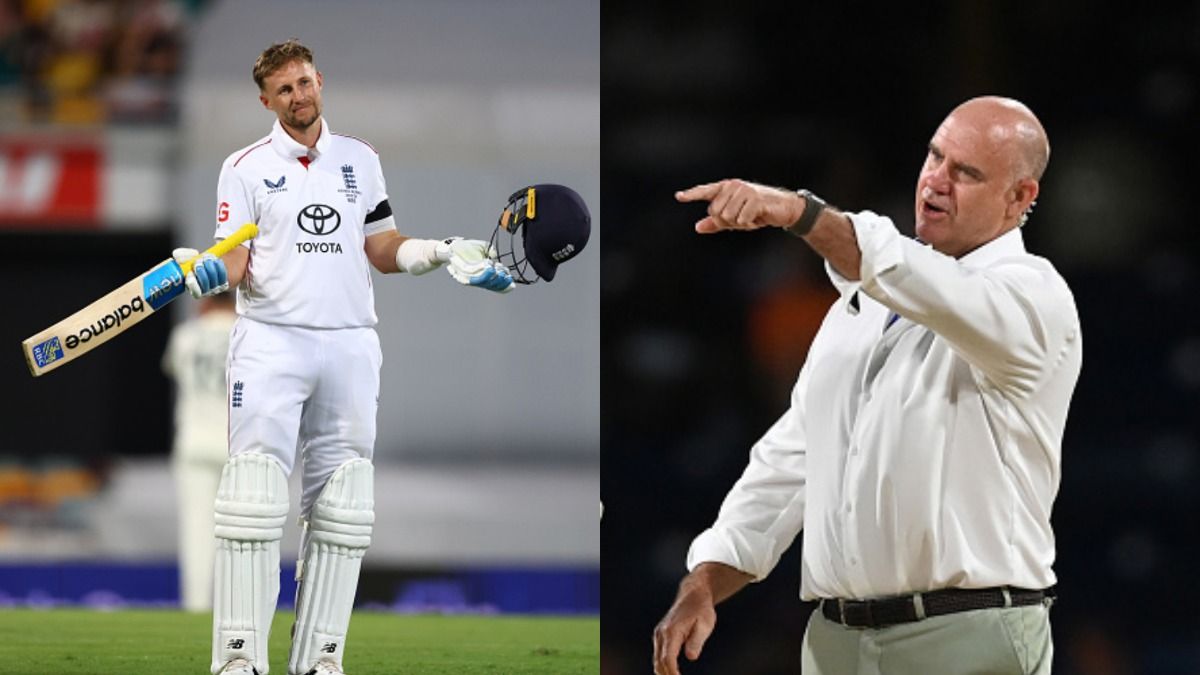 England's veteran batter Joe Root (L) and Australian legend Matthew Hayden in frame England's veteran batter Joe Root (L) and Australian legend Matthew Hayden in frame