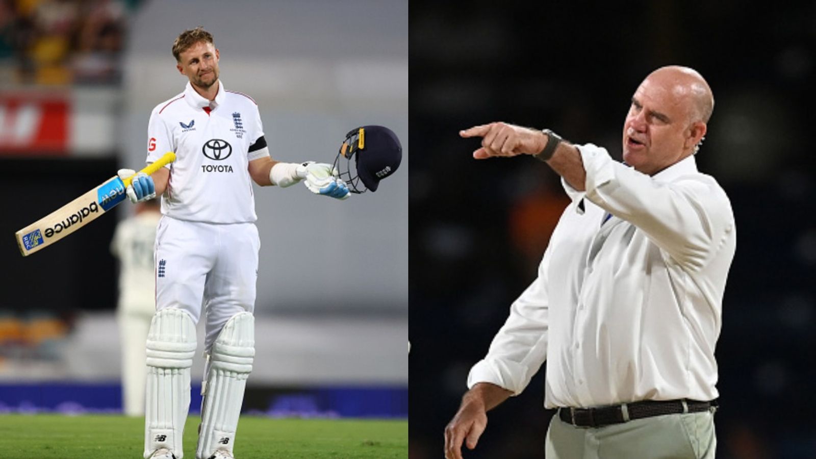 Matthew Hayden reacts after Joe Root rescues him from 'Nude Walk' at MCG, says 'there was no-one that had more skin...' England's veteran batter Joe Root (L) and Australian legend Matthew Hayden in frame