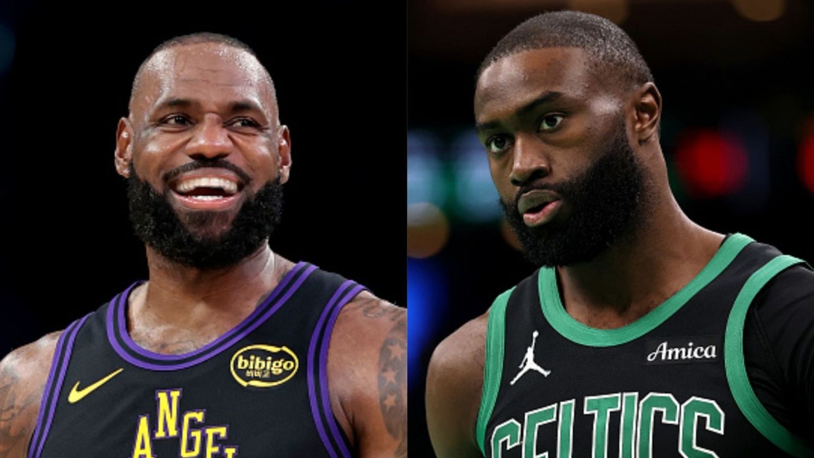 Lakers vs Celtics schedule: Date, time, live stream, and more on NBA 2025-26 season (December 5) LeBron James, Jaylen Brown in the frame (Images via Getty)
