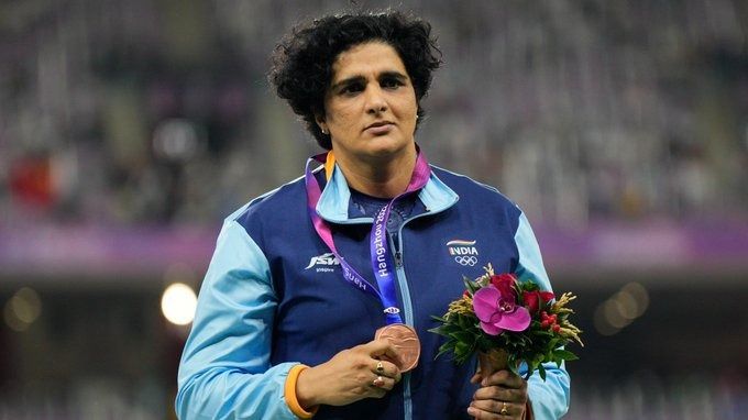 Asian Games gold-winning discus thrower Seema Antil Punia faces 16-month ban for failing dope test Asian Games gold-winning discus thrower Seema Antil Punia faces 16-month ban for failing dope test