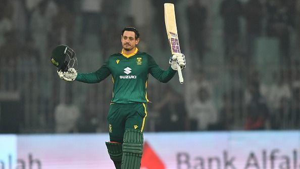 IND vs SA: Quinton de Kock scripts history, shatters AB De Villiers' all-time ODI record against India with splendid century in Vizag South Africa's star wicketkeeper-batter Quinton de Kock in this frame
