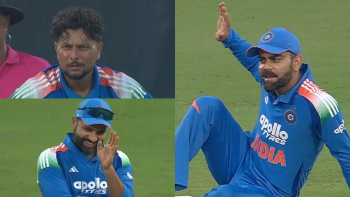 Watch: Virat Kohli's slap threat to Kuldeep Yadav leaves Rohit Sharma in stitches as ace spinner's kiddish appeal sparks comic drama in Vizag SportsTak