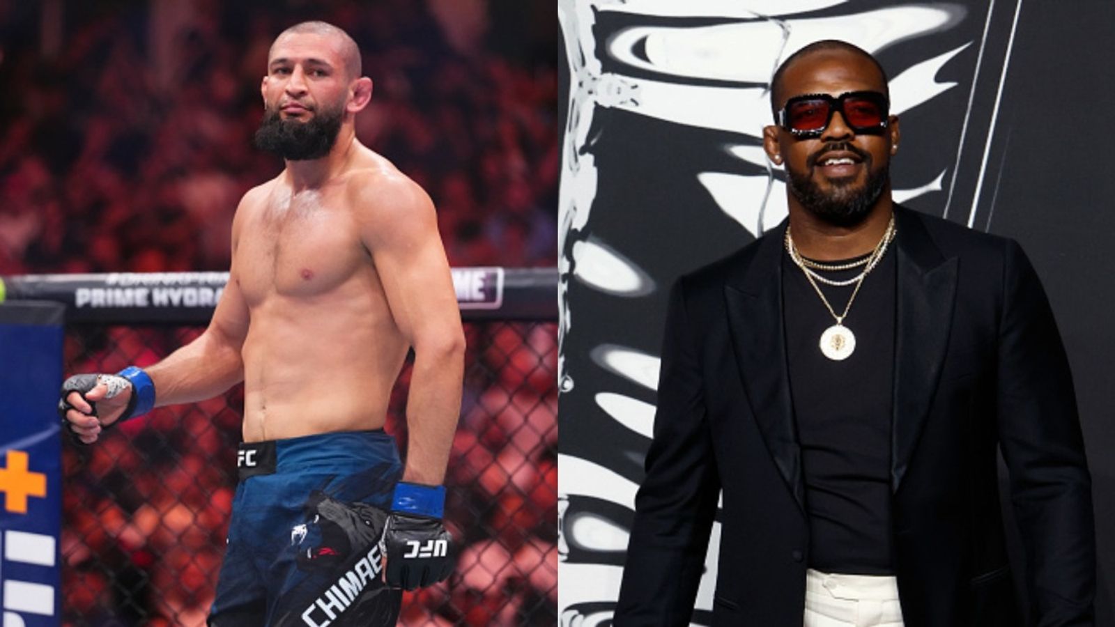 Khamzat Chimaev explains what happened with Jon Jones: "He started first" Khamzat Chimaev and Jon Jones in the frame