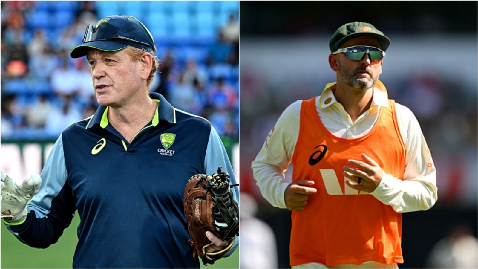 'I'll make this a headline. We still do value spin': Australia head coach explains dropping Nathan Lyon in home Test for 1st time in 13 years Australia head coach Andrew McDonald; Australia's veteran off-spinner Nathan Lyon.