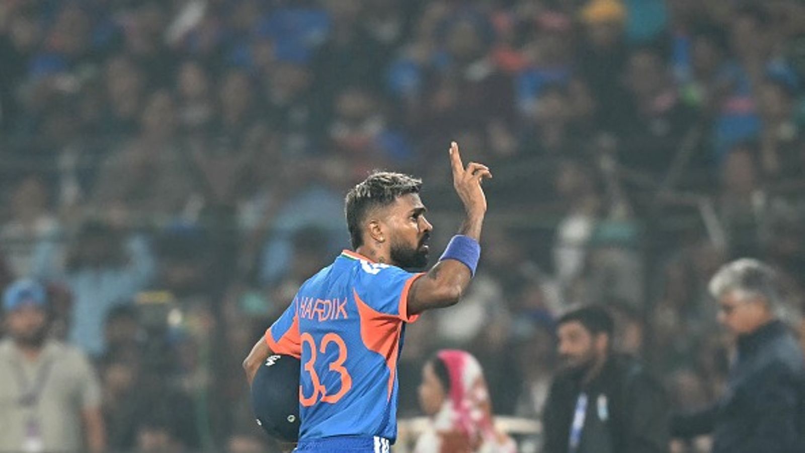'Will be integral to India's success at the World Cup...': Three-time IPL winner labels Hardik Pandya as 'an out-and-out match-winner' for India Hardik Pandya gestures to the crowd as he walks back to the pavilion at the end of the first innings during the first Twenty20 international cricket match between India and South Africa