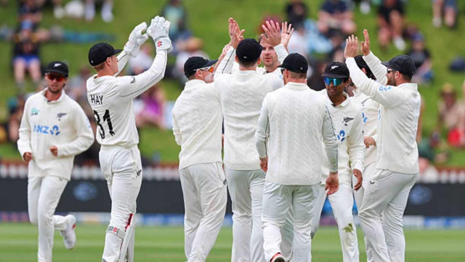 Updated WTC points table: New Zealand make significant gains with thumping victory over West Indies in 2nd Test Jacob Duffy (C) celebrates the wicket of Roston Chase of the West Indies during day three of the second Test match in the series between New Zealand and West Indies