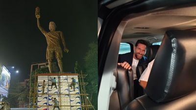 Watch: Massive crowd erupts as Lionel Messi arrives in Kolkata for GOAT India Tour, full schedule here Lionel Messi and his idol in Kolkata