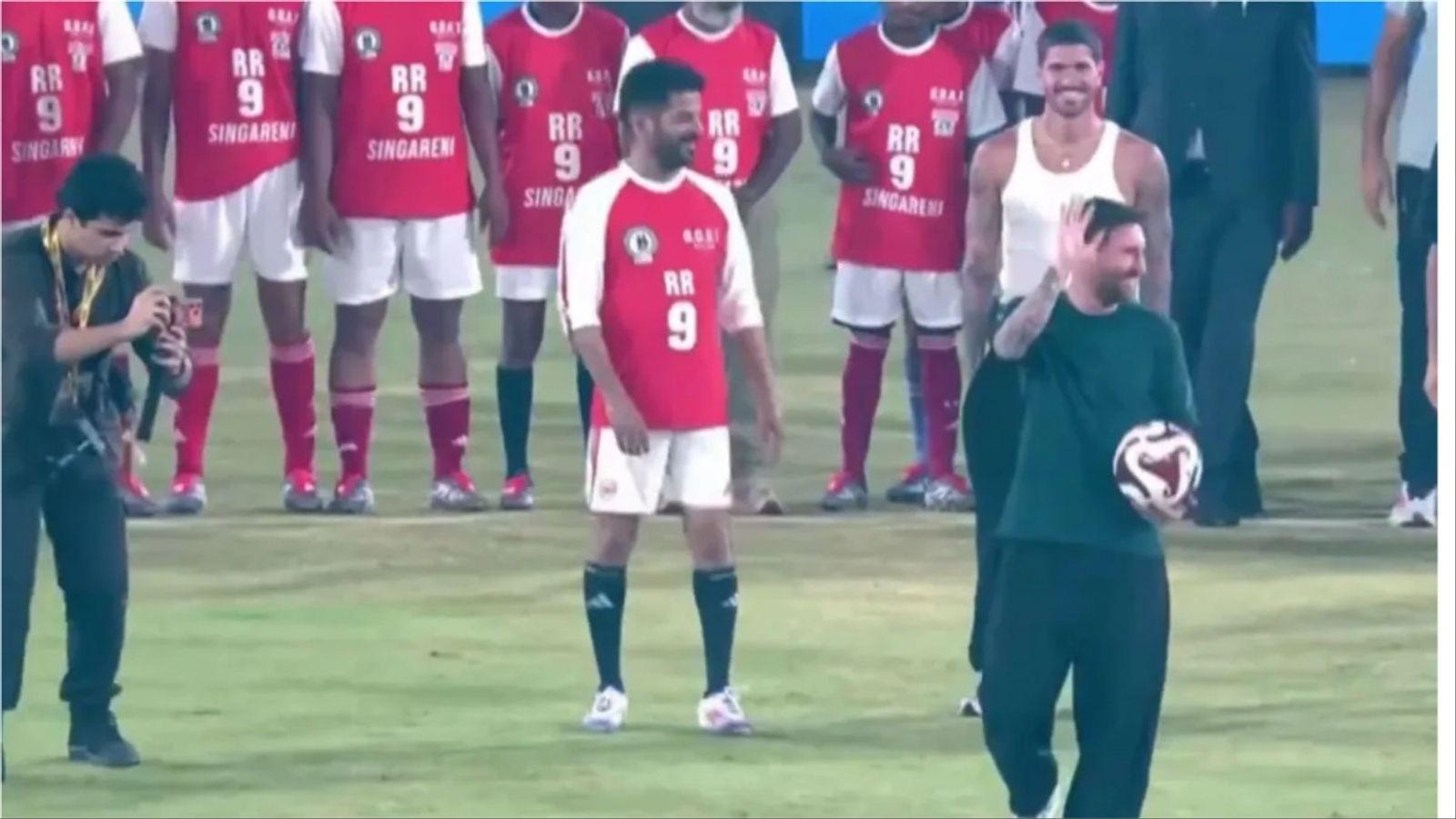 WATCH: Lionel Messi joins Telangana CM Revanth Reddy for exhibition football in Hyderabad WATCH: Lionel Messi joins Telangana CM Revanth Reddy for exhibition football in Hyderabad