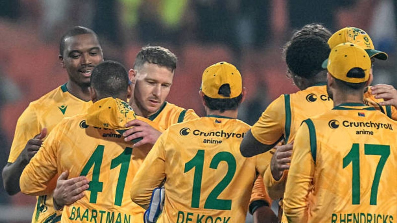 'Might look as if we are unsure, but...': South Africa head coach breaks silence on making constant changes to playing XI vs India South Africa's players celebrate after winning the second Twenty20 international cricket match between India and South Africa (via Getty)