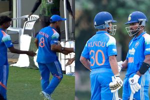 Aaron George stars as India U19 defeat Pakistan by 90 runs to seal U19 Asia Cup semi-final berth SportsTak