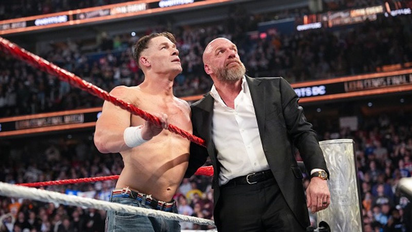 Triple H addresses boos at Saturday Night’s Main Event while explaining John Cena’s final booking Triple H addresses boos at Saturday Night’s Main Event while explaining John Cena’s final booking
