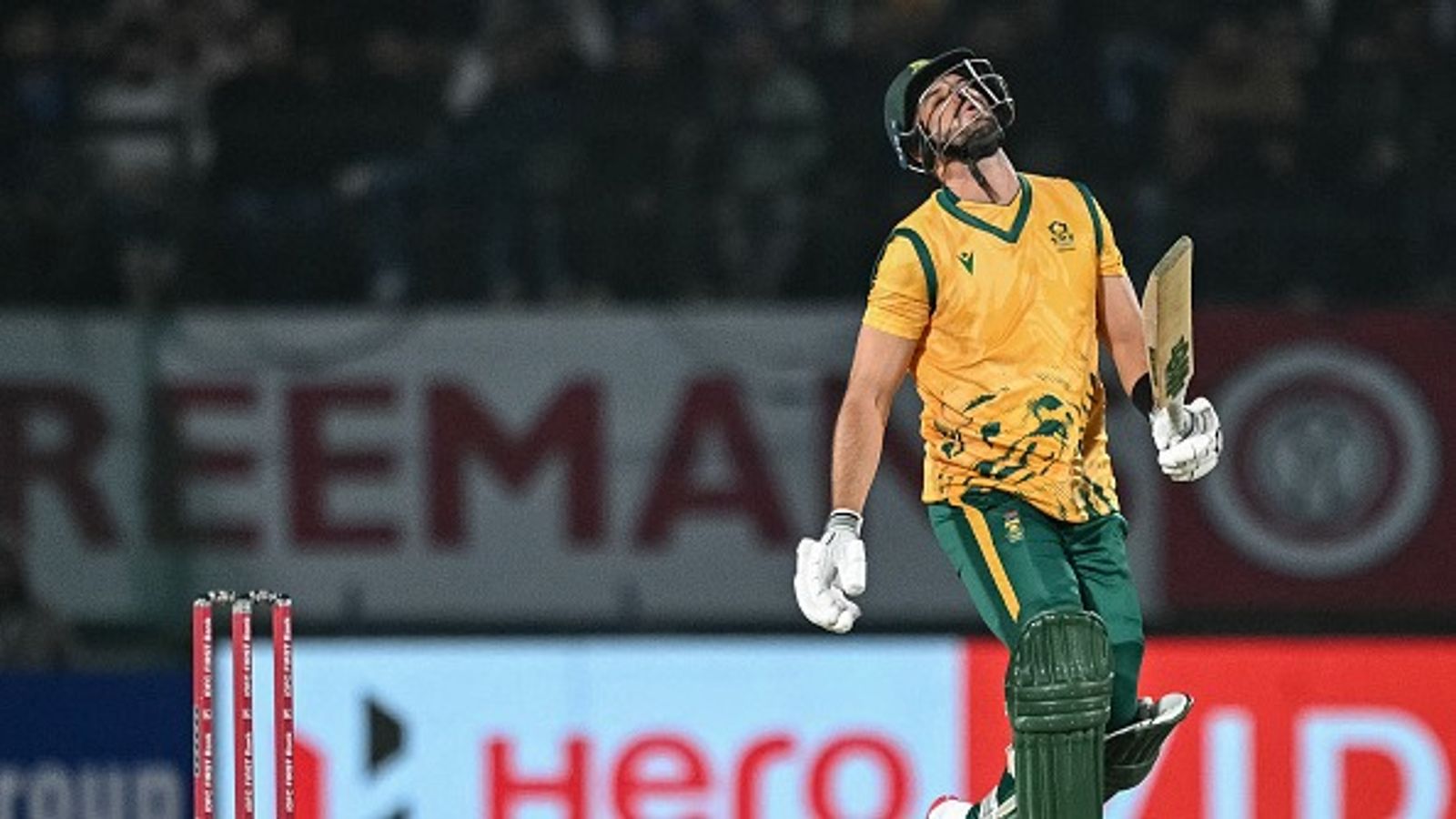 Not Arshdeep Singh or Varun Chakravarthy, Aiden Markram credits this star for 'taking match further away from South Africa' Aiden Markram reacts after playing a shot during third T20I