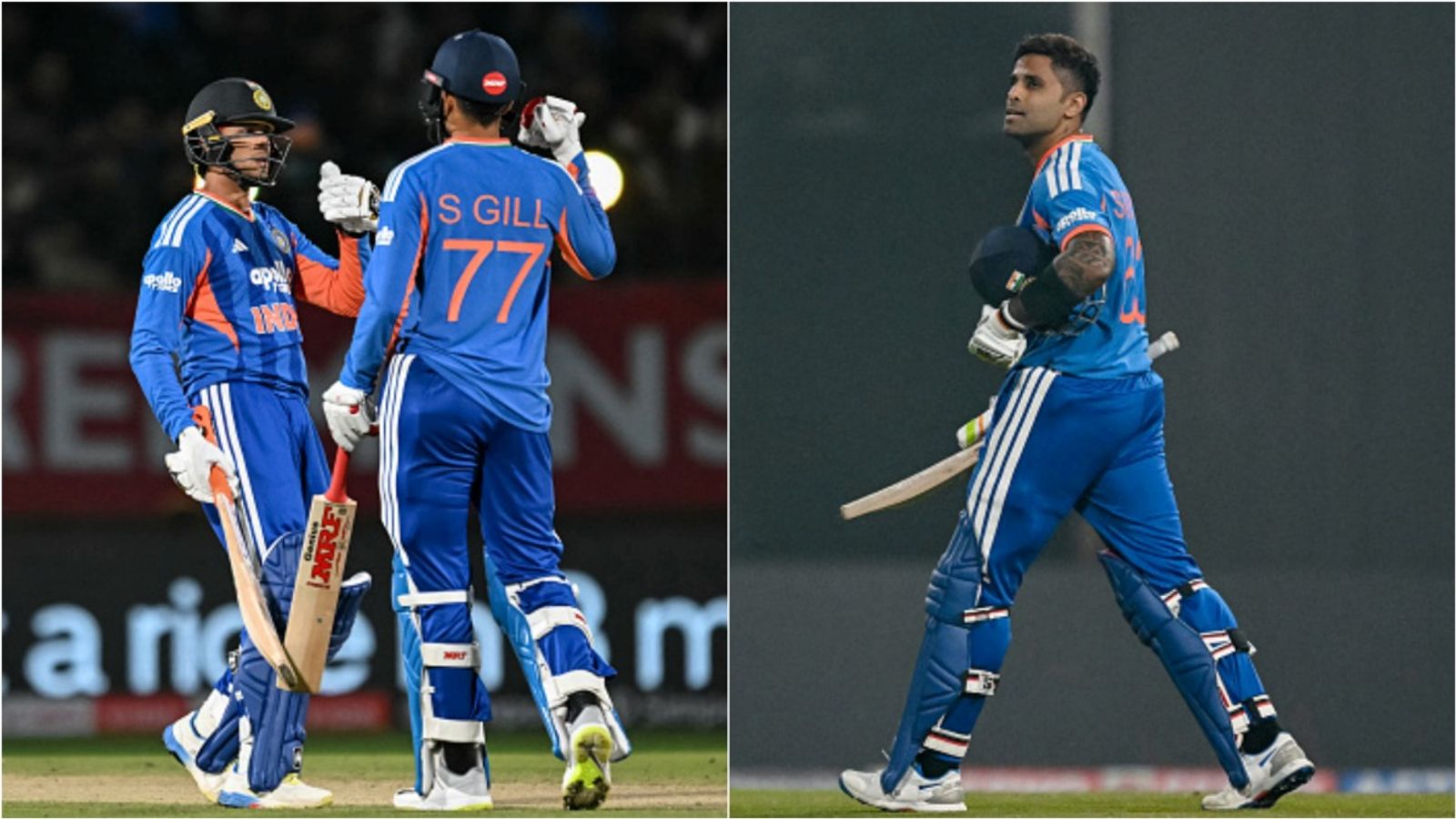 'Trust me, Suryakumar and Shubman will win matches for India in World Cup': Abhishek Sharma comes in T20I leadership's defense amid lean patch Abhishek Sharma, Shubman Gill during the run chase against South Africa in Dharamsala;, Suryakumar Yadav returns to dugout after getting dismissed.