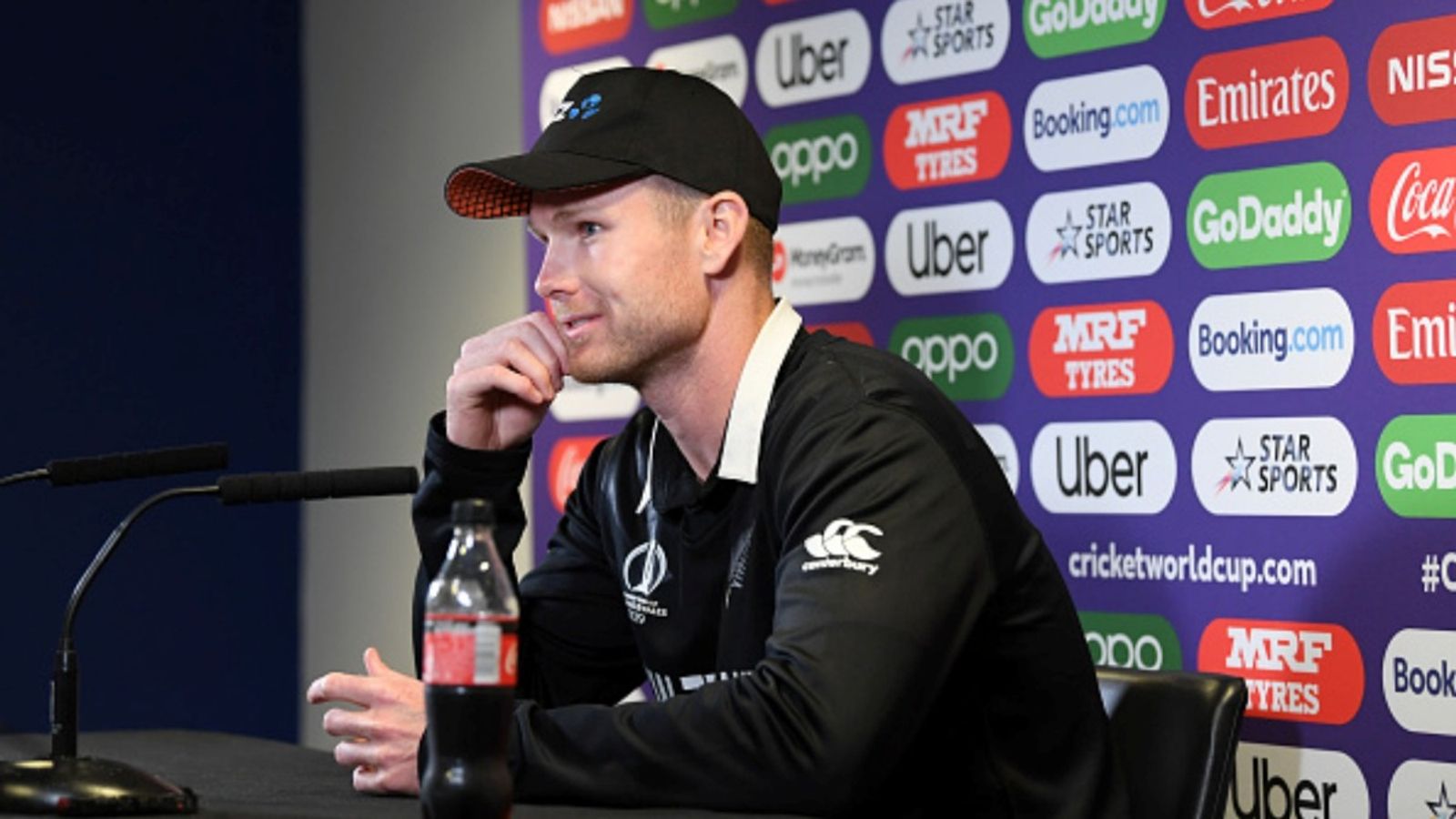 'You can be a terrible fielder and it doesn't matter': Jimmy Neesham labels impact player 'a crap rule' ahead of IPL auction Jimmy Neesham of New Zealand looks on during a post match press conference.