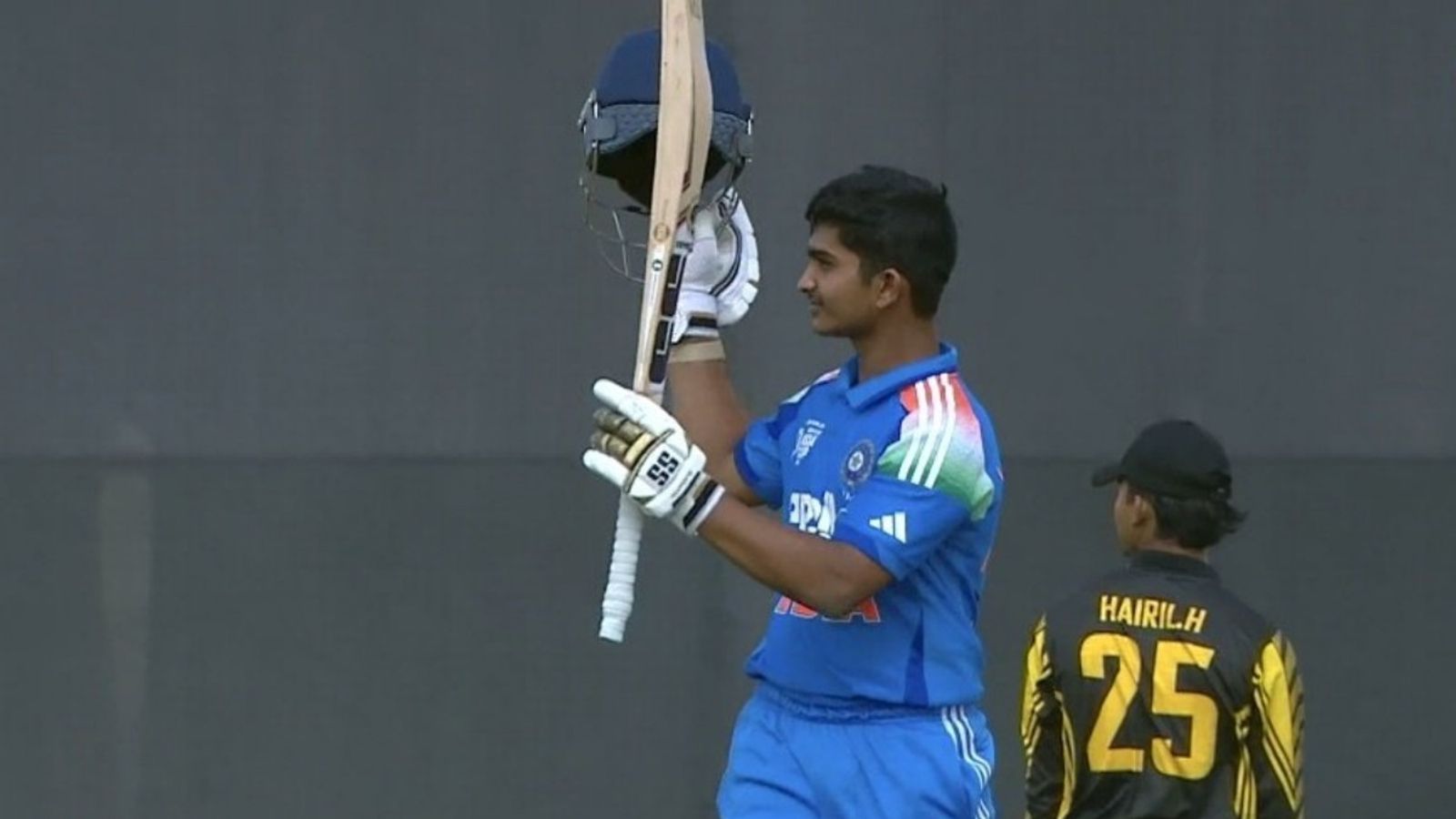 RECORD ALERT! Abhigyan Kundu becomes 1st India batter to score a double ton in Under-19 ODIs Abhigyan Kundu celebrates his double century against Malaysia in Under-19 Asia Cup 2025.