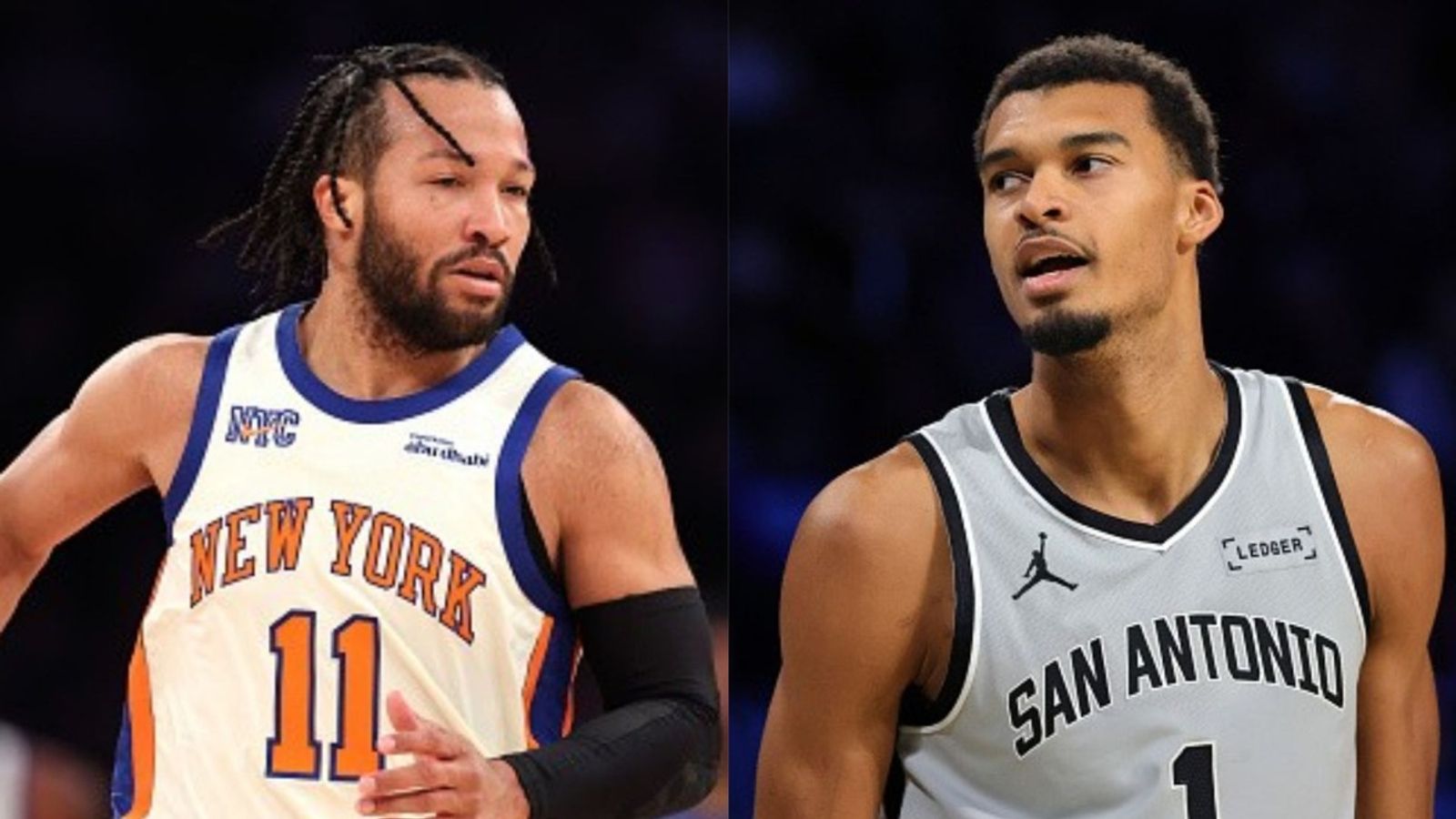 Spurs vs Knicks NBA Cup Final schedule: Date, time, live stream, and more on 2025-26 season Jalen Brunson, Victor Wembanyama in the frame (Images via Getty)