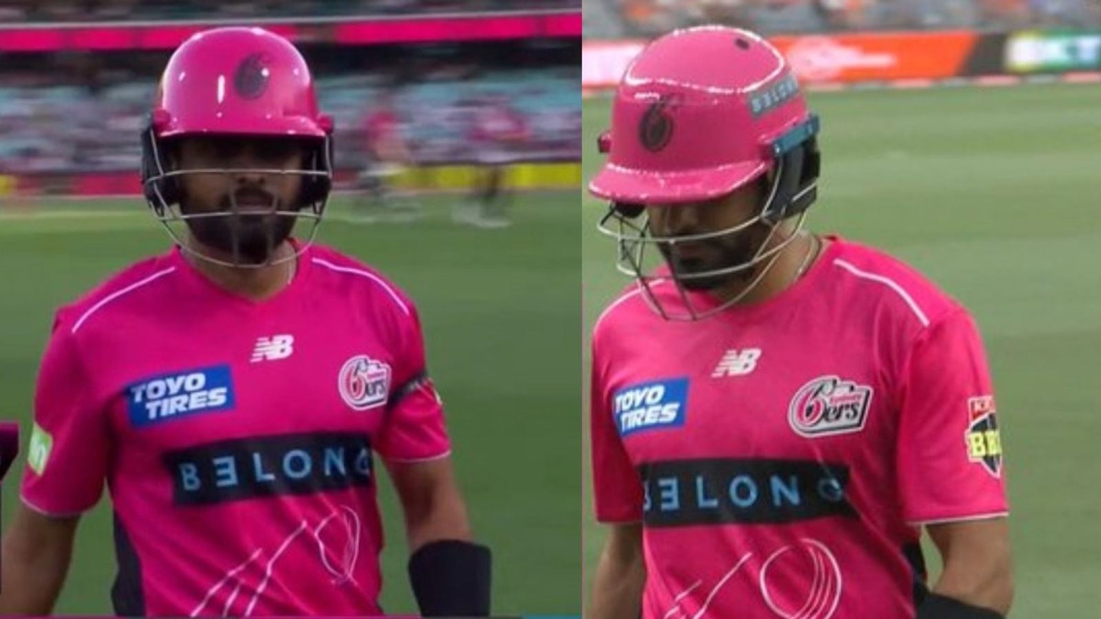 Watch: Sydney crowd boos Babar Azam after another failure in BBL 2025-26 Sydney Sixers' Babar Azam in this frame. (Twitter)