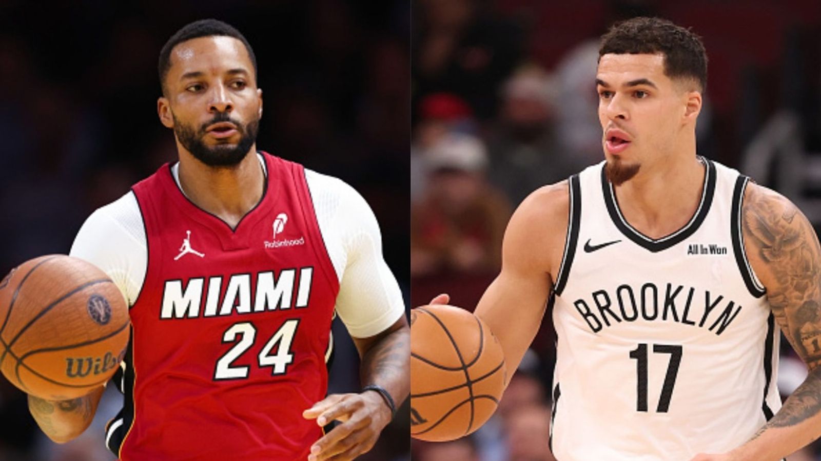 Heat vs Nets schedule: Date, time, live stream, and more on NBA 2025-26 season (December 18) Norman Powell, Michael Porter Jr in the frame (Images via Getty)