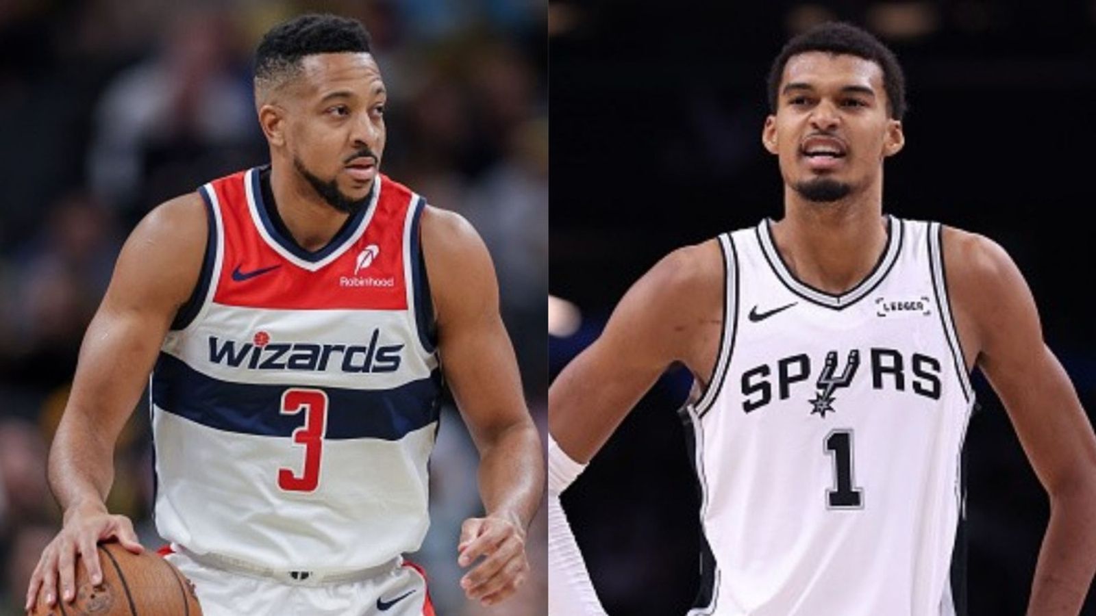 Spurs vs Wizards schedule: Date, time, live stream, and more on NBA 2025-26 season (December 18) CJ McCollum, Victor Wembanyama in the frame (Images via Getty)