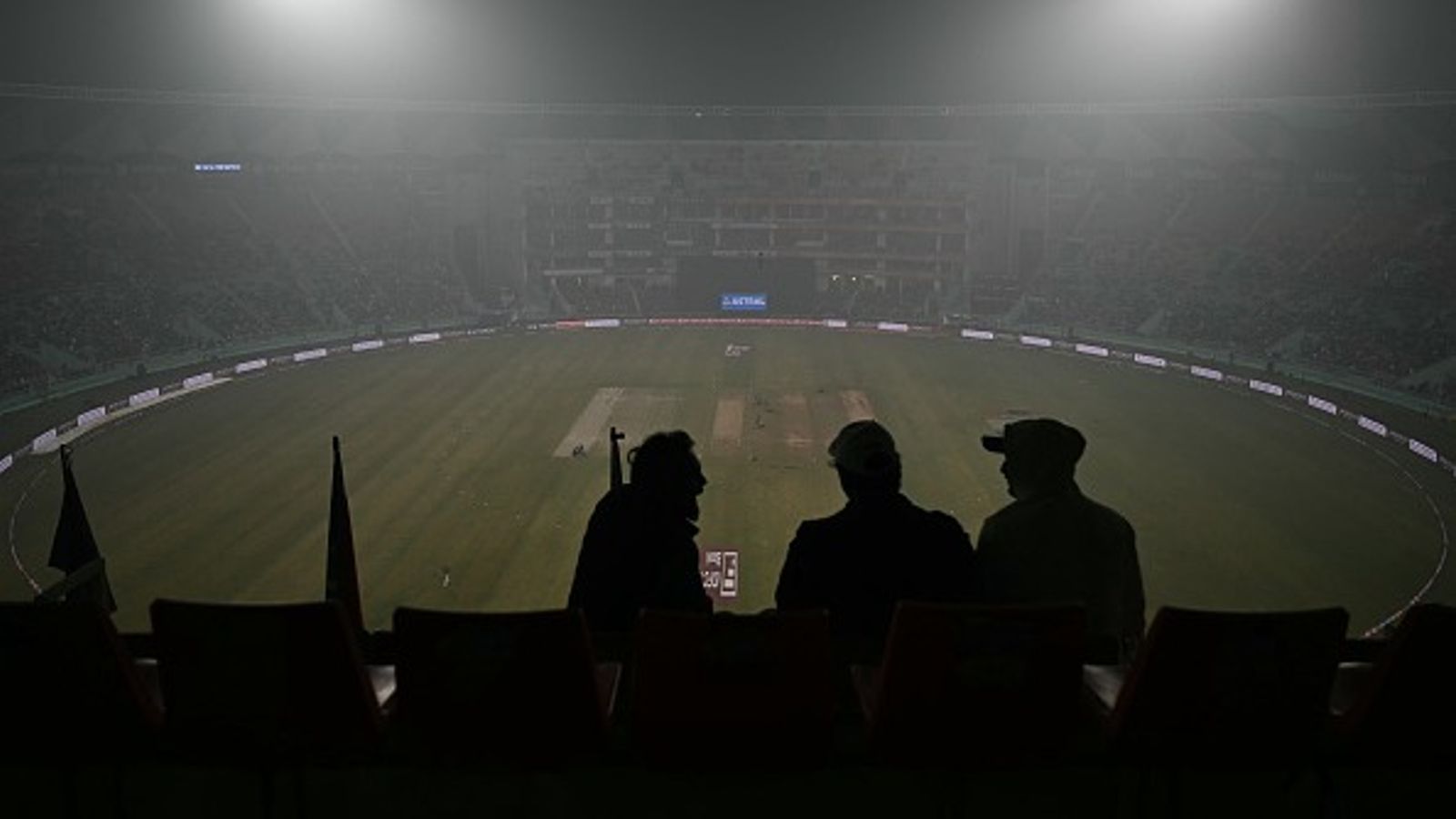 BCCI vice president gives final verdict on money refund demands after IND vs SA 4th T20I called off A view of a smoggy evening during the fourth T20I between India and South Africa. (Getty)
