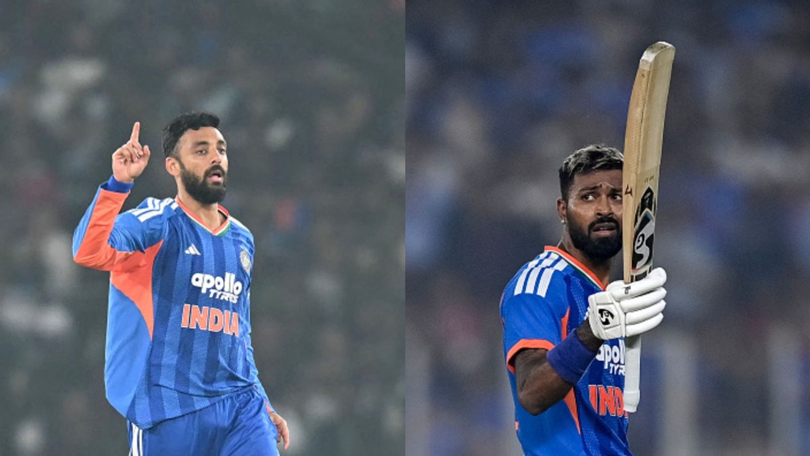 Pandya, Chakravarthy's heroics help India seal series 3-1 with 30-run win over SA in 5th T20I India's Varun Chakravarthy (L) and Hardik Pandya in frame