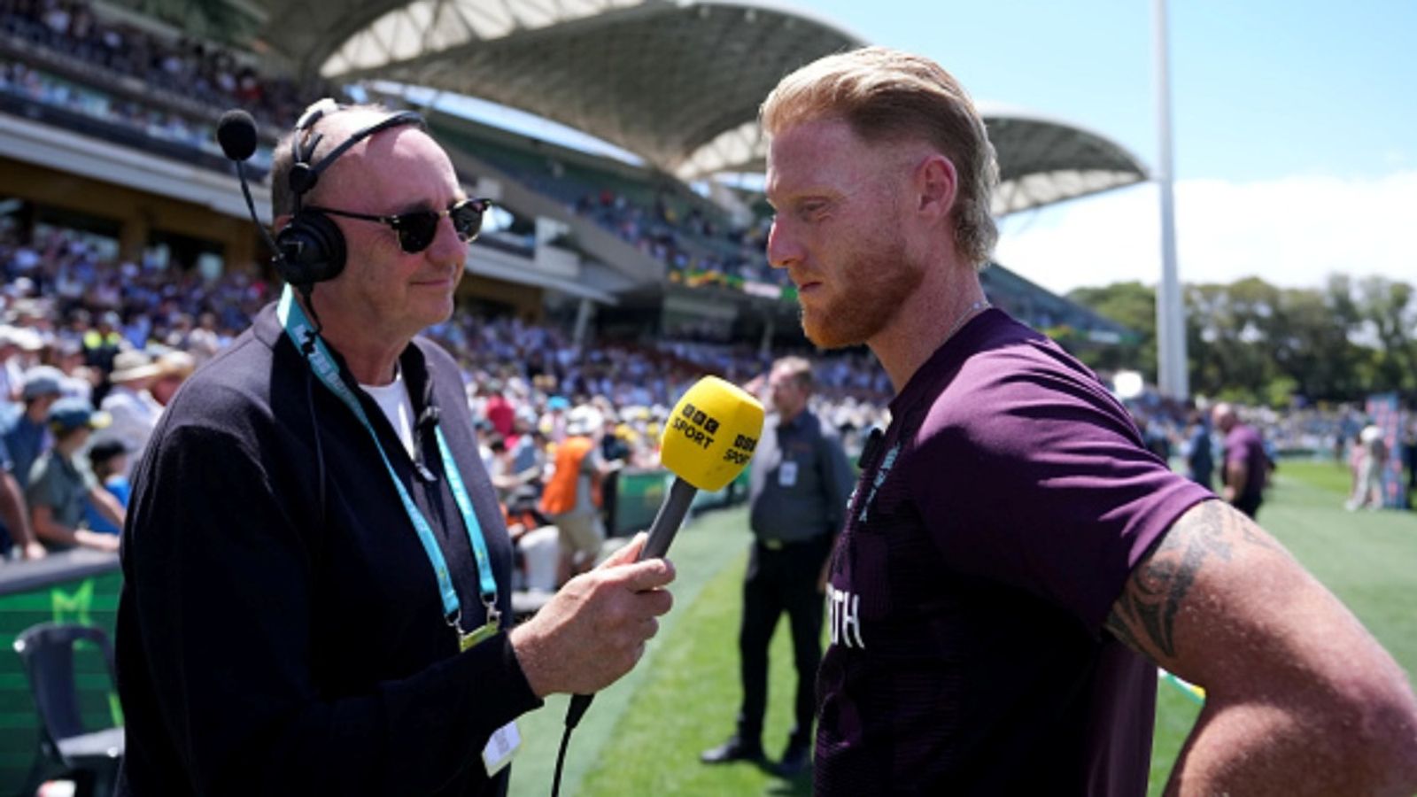 Heartbroken Ben Stokes says 'the dream that we came here with is now over' as Australia win Adelaide Test and retain the Ashes England's Ben Stokes (right) is interviewed by BBC Sport's Jonathan Agnew (left) on day 5 of the third Ashes 2025-26 Test.