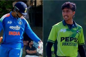 Vaibhav Suryavanshi points to his shoes in response to Pakistan pacer abusing him during Under-19 Asia Cup 2025 final; video goes viral SportsTak