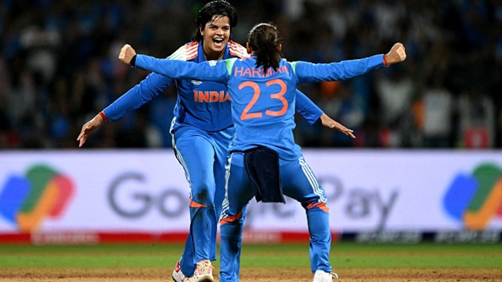 EXCLUSIVE: Huge salary boost for India Women's cricketers as revised pay structure announced India's Shafali Verma (L) celebrates with her captain Harmanpreet Kaur in this frame. (Getty)