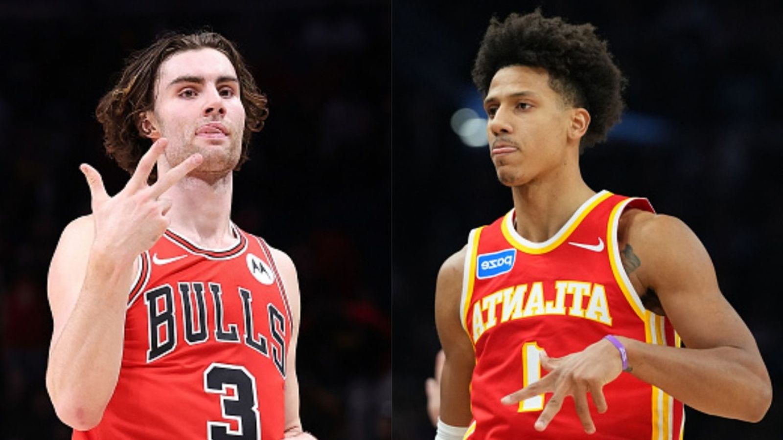 Bulls vs Hawks schedule: Date, time, live stream, and more on NBA 2025-26 season (December 23) Josh Giddey, Jalen Johnson in the frame (Images via Getty)