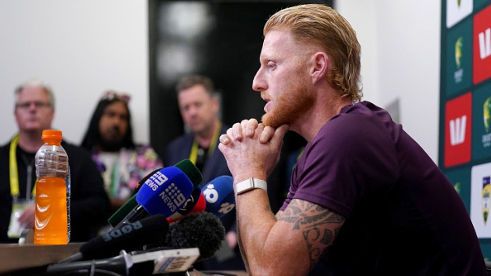 Ben Stokes shields England players amid drinking allegations on controversial Noosa trip, says 'will protect them as much as I possibly can' England's Ben Stokes answers questions during a press conference at the Melbourne Cricket Ground, Australia.
