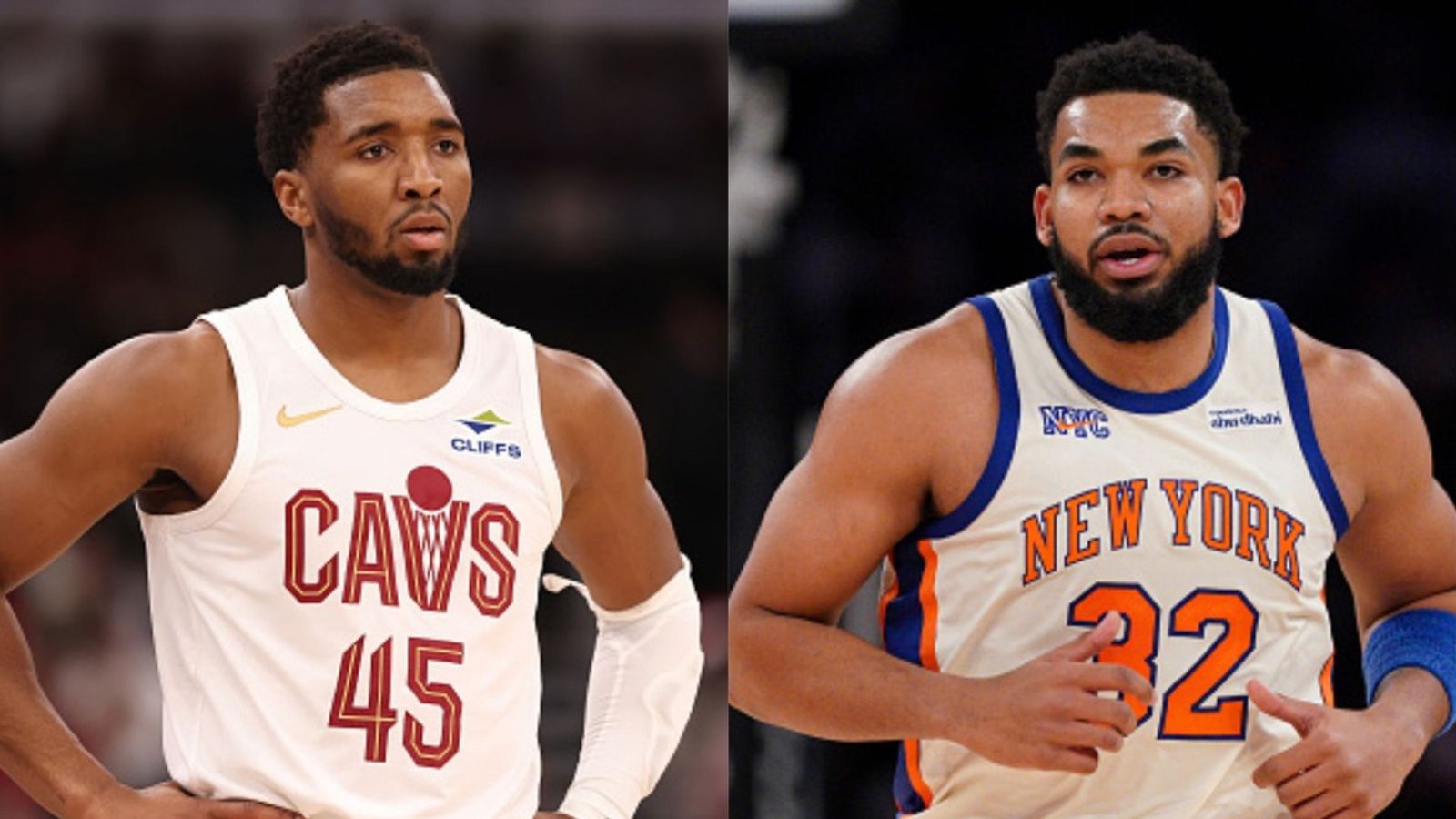 Cavaliers vs Knicks schedule: Date, time, live stream, and more on NBA 2025-26 season (December 25) Donovan Mitchell, Karl Anthony Towns in the frame (Images via Getty)