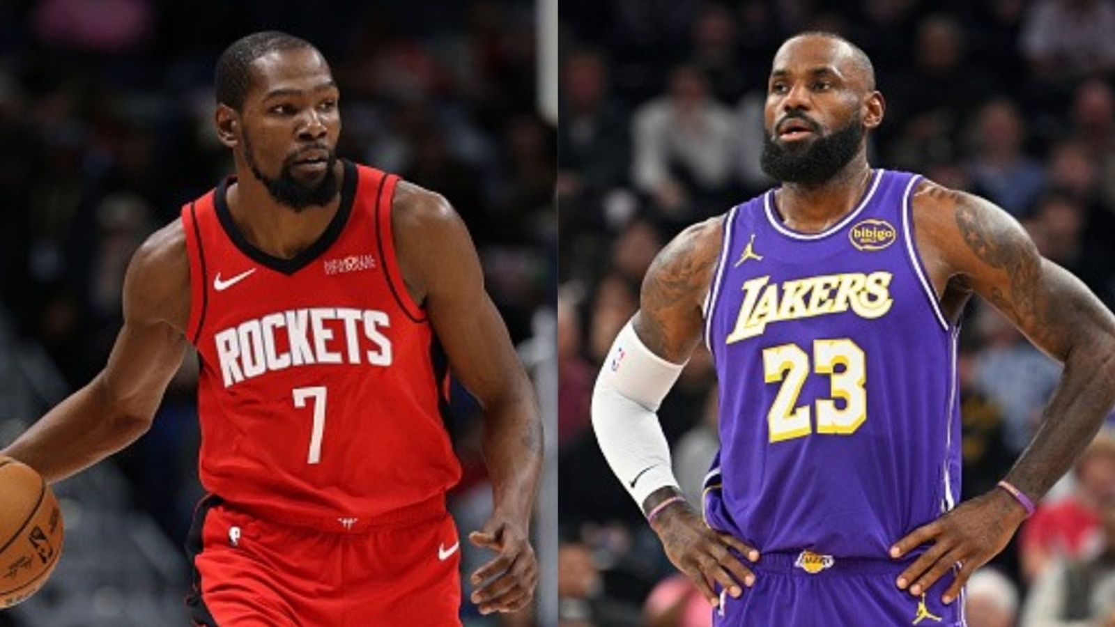 Lakers vs Rockets schedule: Date, time, live stream, and more on NBA 2025-26 season (December 25) Kevin Durant, LeBron James in the frame (Images via Getty)