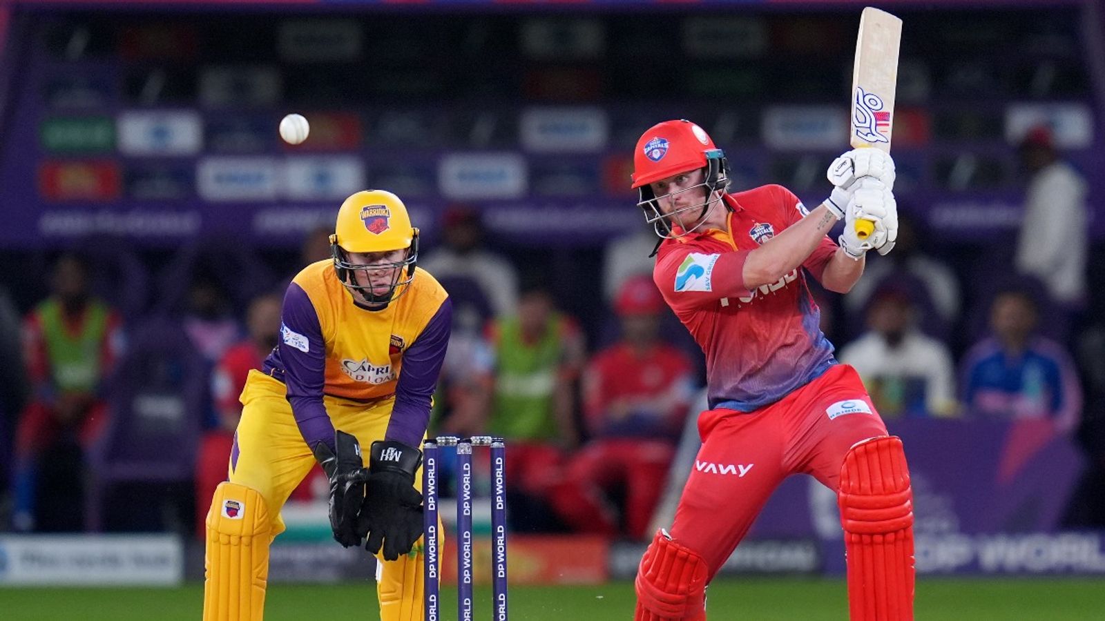RCB's new English recruit turns chasemaster, leads Dubai Capitals to ILT20 2025-26 playoffs with unbeaten 61 vs Sharjah Warriorz Jordan Cox of Dubai Capitals plays a shot during ILT20 2025-26 match against Sharjah Warriorz, at the Dubai International Cricket Stadium on December 24, 2025.