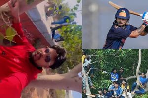 Watch: Virat Kohli's craze hits new high as fans climb trees to witness his Vijay Hazare Trophy ton SportsTak