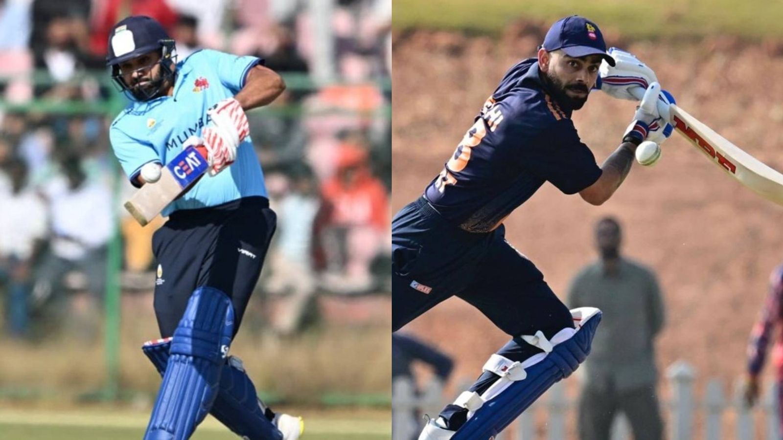 Harbhajan Singh hails Rohit Sharma and Virat Kohli for match-winning hundreds in Vijay Hazare Trophy Rohit Sharma (L) and Virat Kohli playing for Mumbai and Delhi respectively in the Vijay Hazare Trophy (via X)