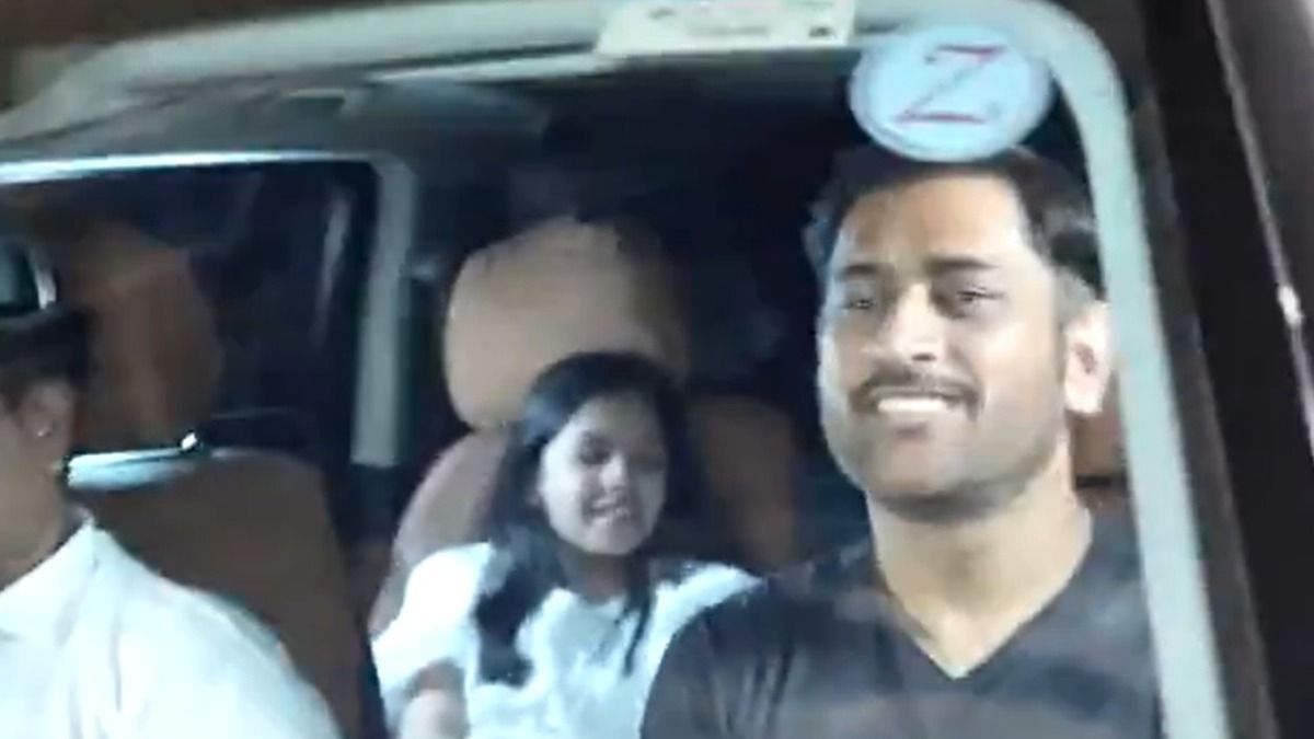 In Pic: MS Dhoni along with daughter Ziva