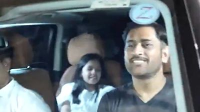 WATCH: MS Dhoni makes rare public appearance with wife Sakshi and Daughter Ziva at Salman Khan’s 60th birthday party in Panvel In Pic: MS Dhoni along with daughter Ziva