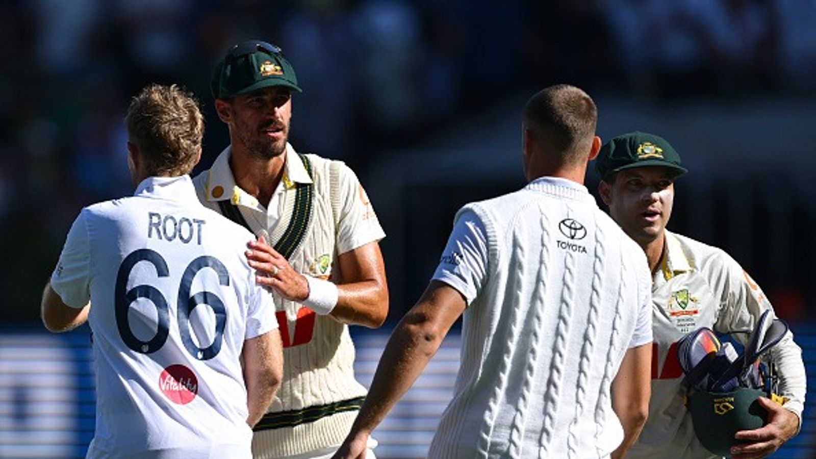 England pull off thrilling four-wicket win over Australia in Boxing Day Test in Melbourne, ending a 15-year win drought down under Mitchell Starc of Australia and Joe Root of England shake hands after day two of the Fourth Test in the 2025/26 Ashes Series between Australia and England at Melbourne Cricket Ground