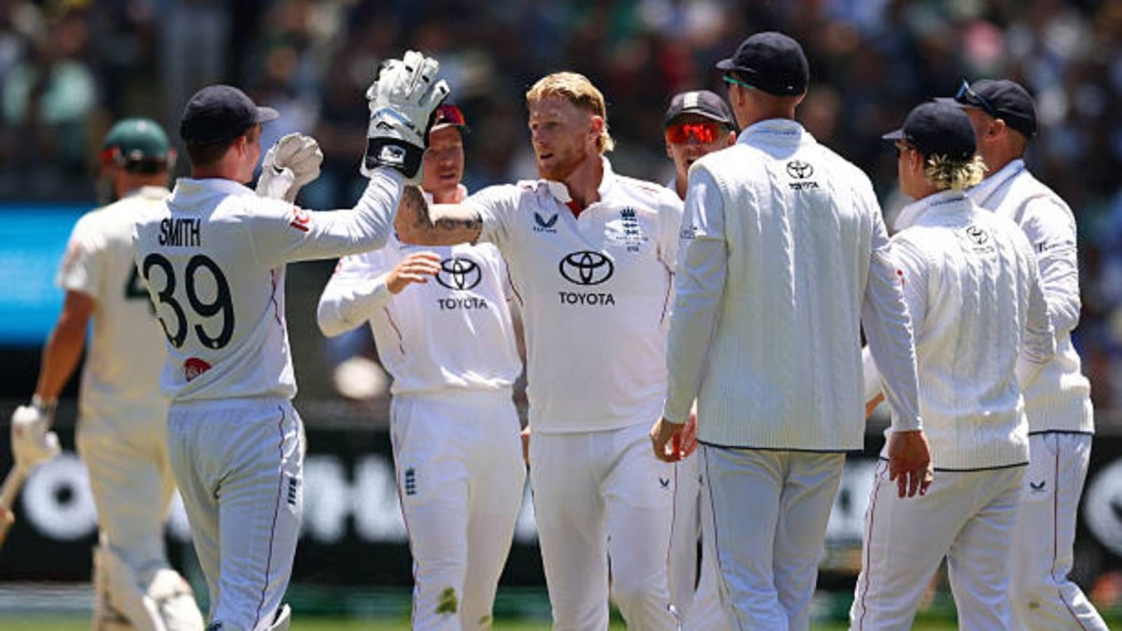 Updated WTC Points Table: Australia's perfect record ends as England make solid gains with victory in Melbourne Ben Stokes of England celebrates the wicket of Cameron Green of Australia during day two of the Fourth Test in the 2025/26 Ashes Series between Australia and England at Melbourne Cricket Ground (via Getty)