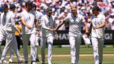 Explained: How England levelled India’s WTC record with rare Test win over Australia at MCG England captain Ben Stokes (2/R) leads his team from the field on Day 2 of the Boxing Day Test. (Getty)