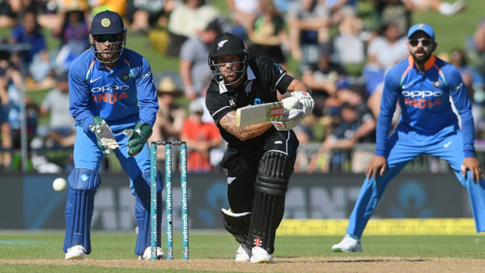 New Zealand all-rounder with 637 wickets and 7,327 runs retires from all forms of cricket Doug Bracewell of New Zealand bats during game one of the ODI series against India at McLean Park on January 23, 2019 in Napier.