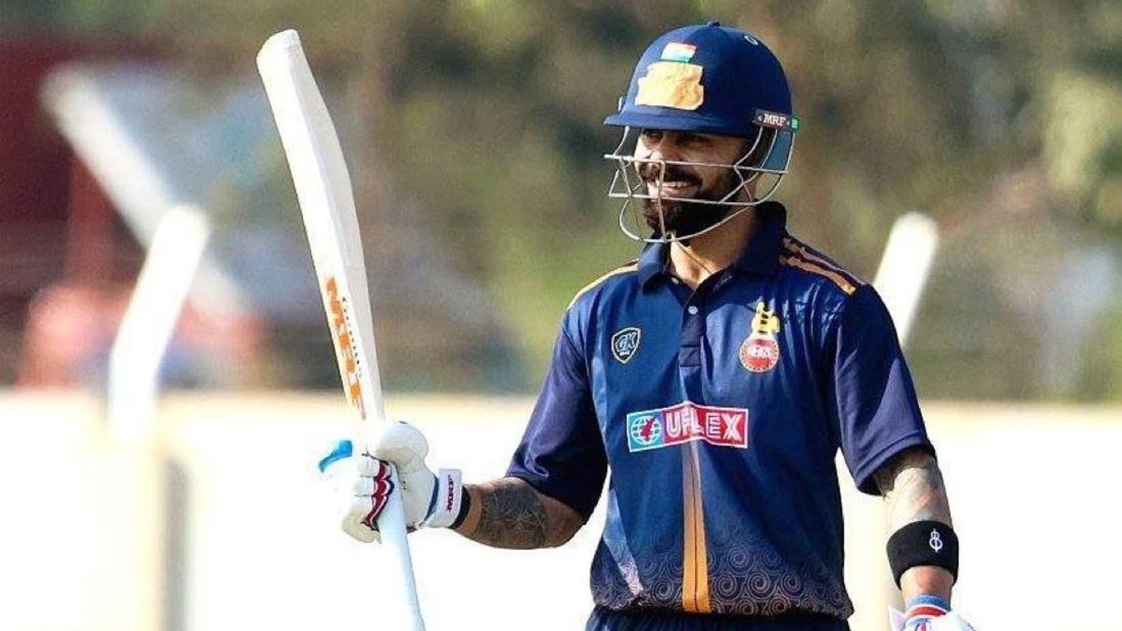 Suspense ends over Virat Kohli's participation for Delhi in Vijay Hazare Trophy clash against Railways Virat Kohli celebrating VHT century (Social media)