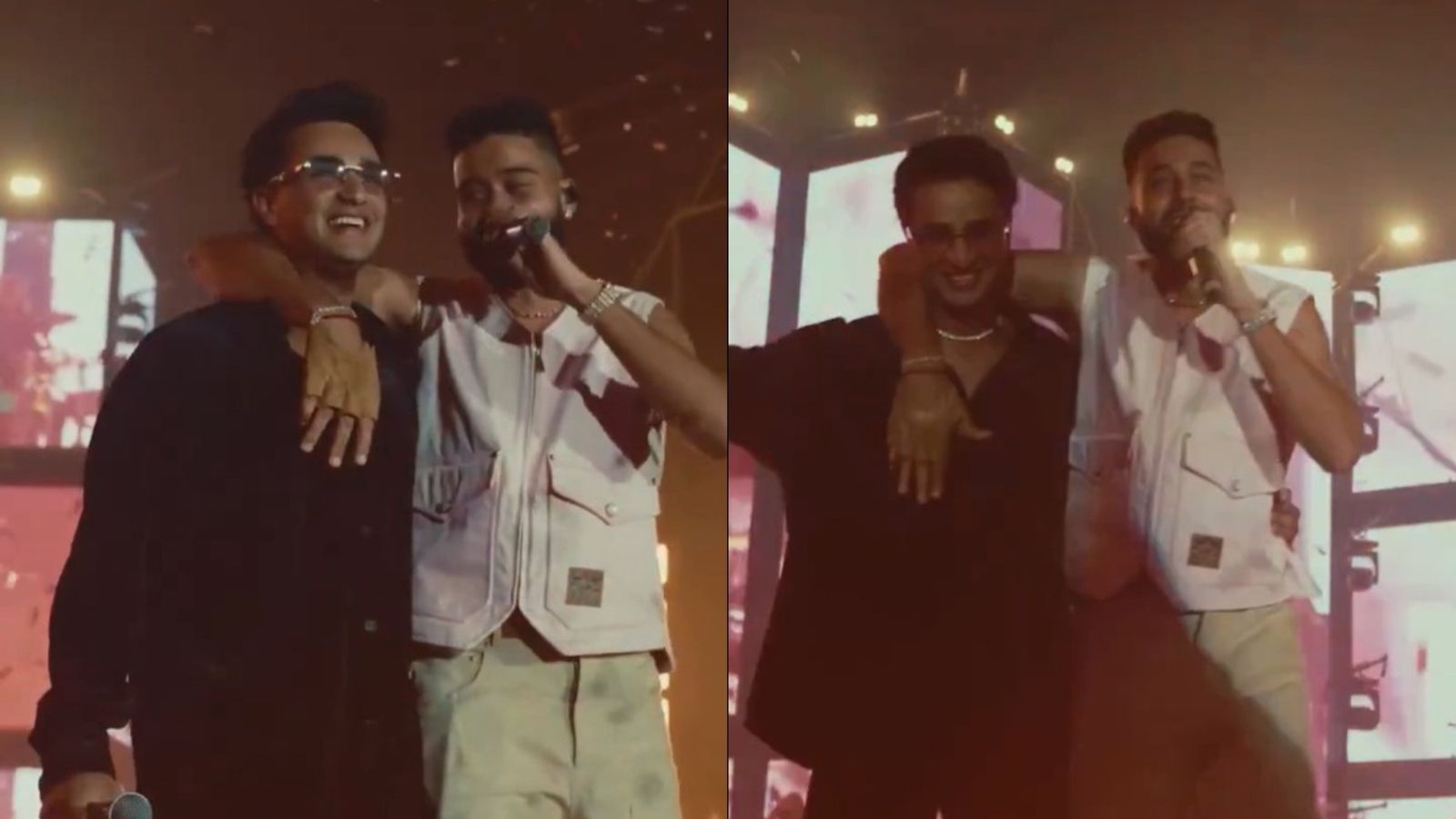 WATCH: Abhishek Sharma makes a surprise appearance at AP Dhillon’s Jaipur concert Abhishek Sharma and AP Dhillon (Social Media)