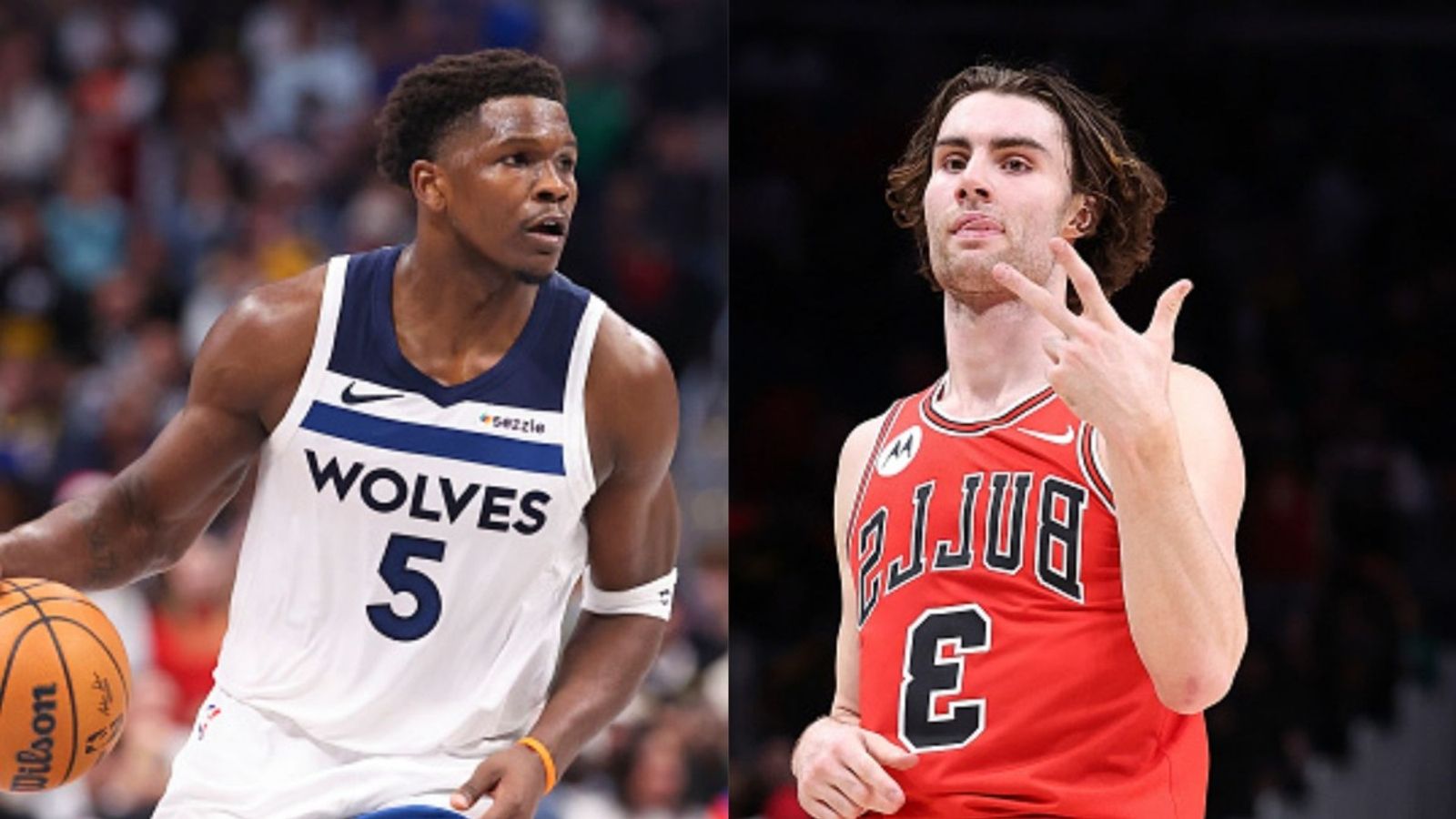 Bulls vs Timberwolves schedule: Date, time, live stream, and more on NBA 2025-26 season (December 29) Anthony Edwards, Josh Giddey in the frame (Images via Getty)